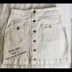 White Button-up Skirt